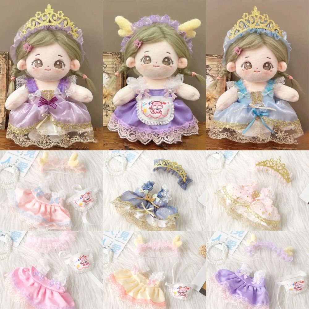 Baby Clothing Set - かわいいDIYドールスカートセット 20cm 多彩なスタイル メイドスカート ドールの服 ベビーアクセサリー