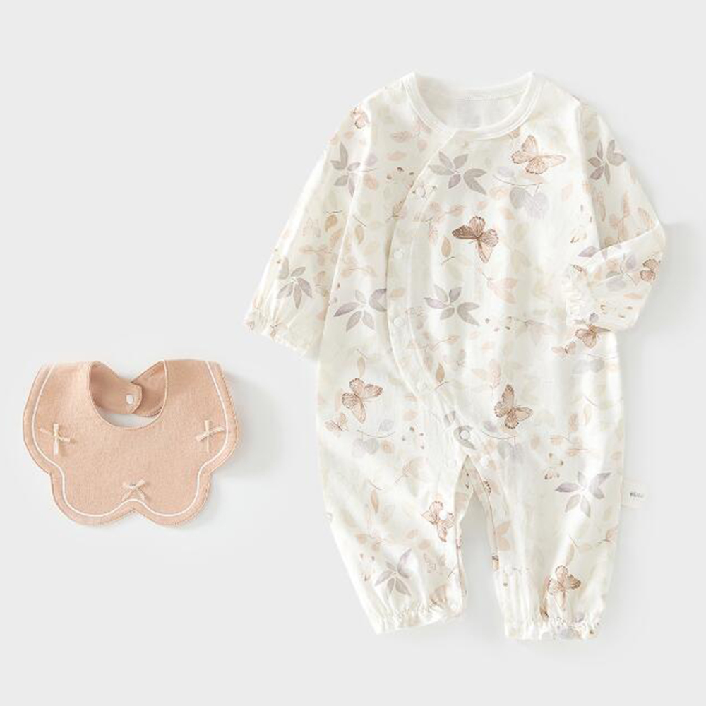 2026年新作ベビーロンパース 女の子用服 コットン花柄 長 - Baby Clothing Types のレビューと価格