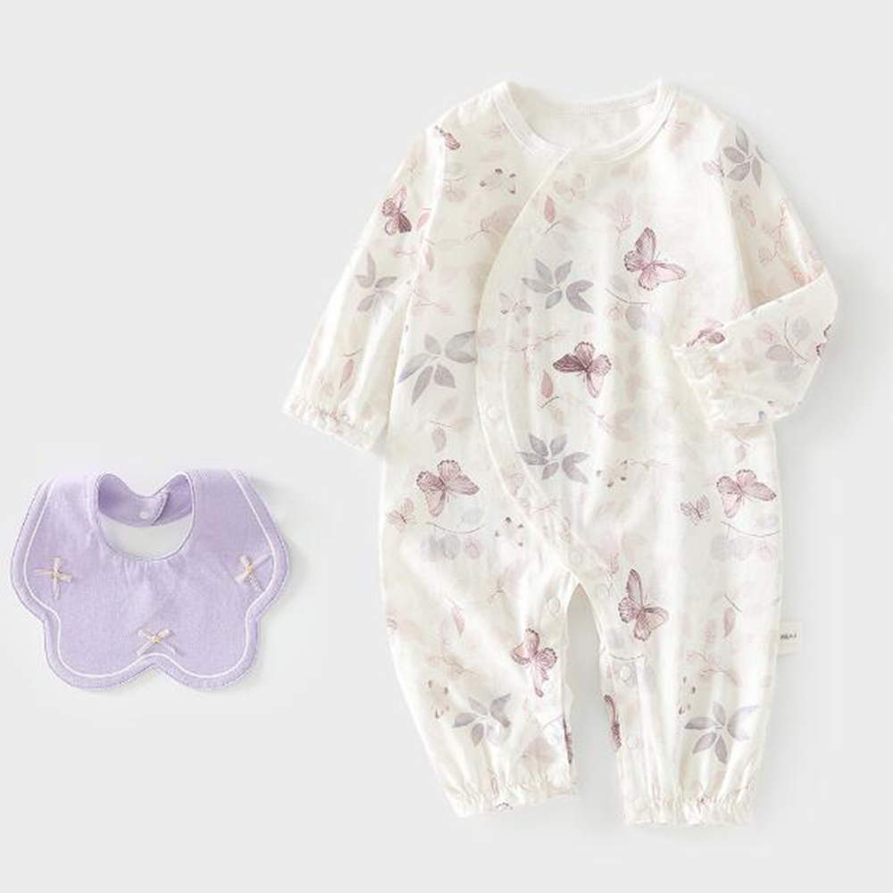 2026年新作ベビーロンパース 女の子用服 コットン花柄 長 - Baby Clothing Types のレビューと価格