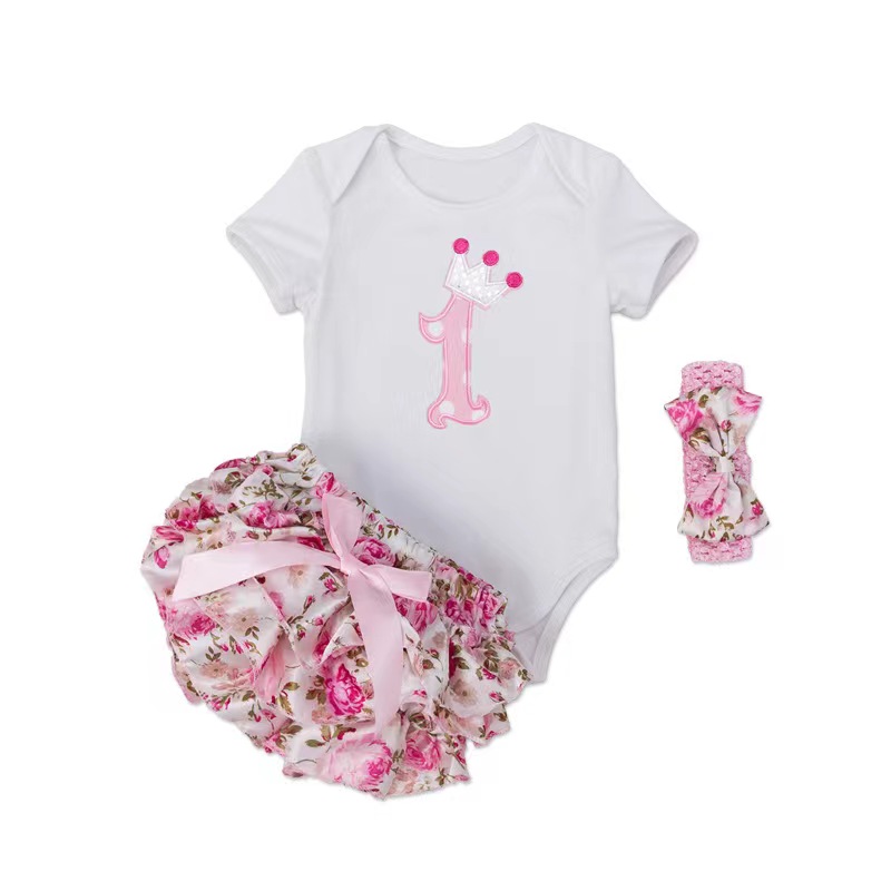 チュチュベビー誕生日セット半袖ロンパースペチスカート女の子  - Baby Clothing Online のレビューと価格
