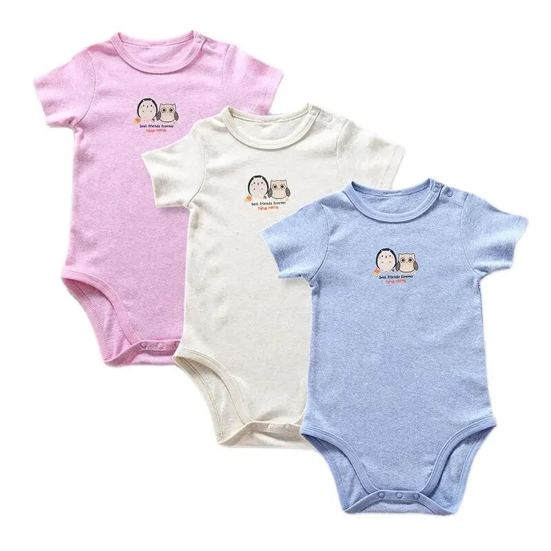 男の子と女の子のための半袖ロンパース,綿100% のコーマ綿 - Baby Clothing Online のレビューと価格