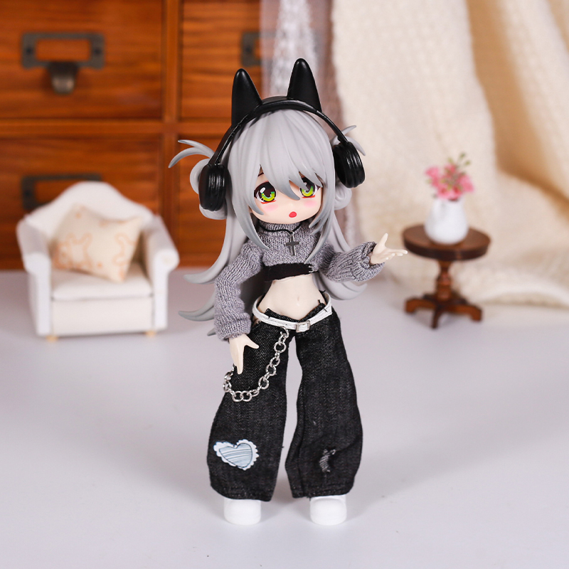 Bjd 人形服ストリートファッション気質ジーンズベストセータ - Baby Clothing Set のレビューと価格