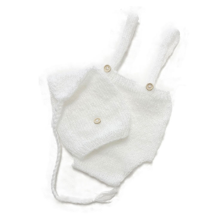 新生児写真アクセサリー用ニットウールハット、かぎ針編みの衣装 - Baby Clothing Set のレビューと価格