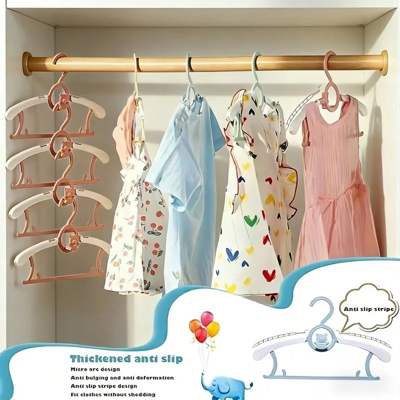 30 パック PP プラスチックベビー服ハンガー格納式アンチ - Baby Clothing Hanging Rack のレビューと価格